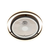 PLAFONSKI VENTILATOR - prozirna/bela, Dizajnerski, metal/plastika (49,5/16,8cm) - Mican