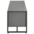 LOWBOARD  in 132/46/41 cm  - Anthrazit/Schwarz, MODERN, Holzwerkstoff/Metall (132/46/41cm) - Novel