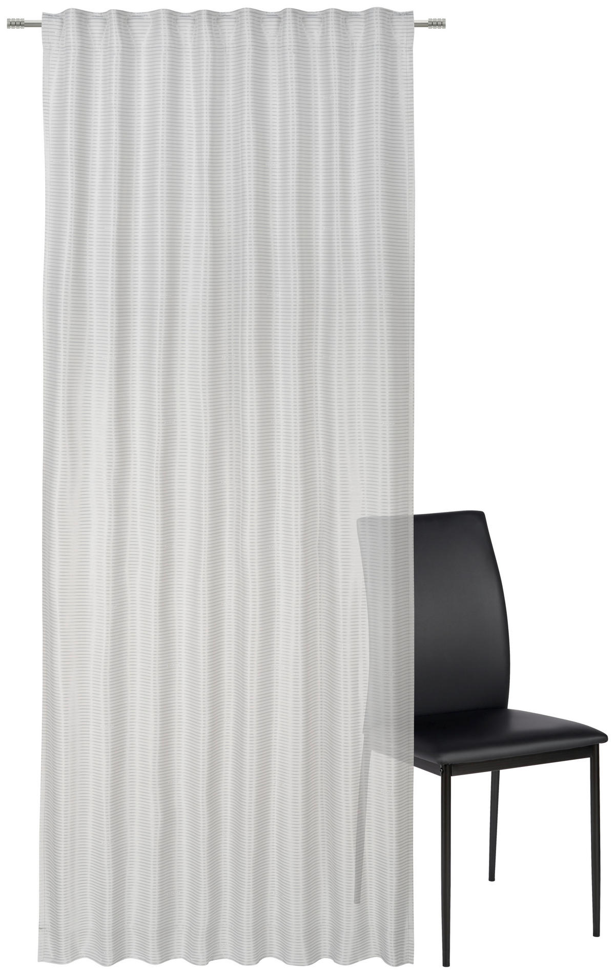 GOTOVA ZAVESA srebrna  130/250 cm  - srebrna, Dizajnerski, tekstil (130/250cm) - Joop!