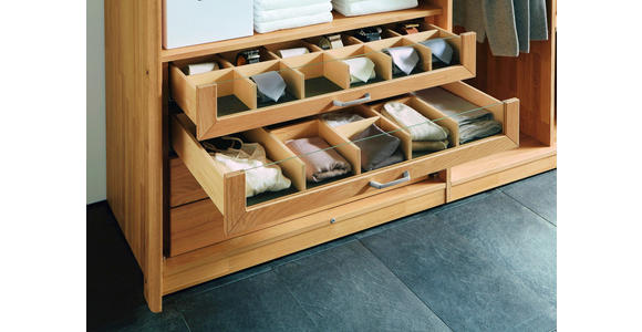 DREHTÜRENSCHRANK in massiv, Sperrholz Wildeiche Eichefarben - Eichefarben/Braun, Natur, Holz/Holzwerkstoff (302/223/62cm) - Valnatura
