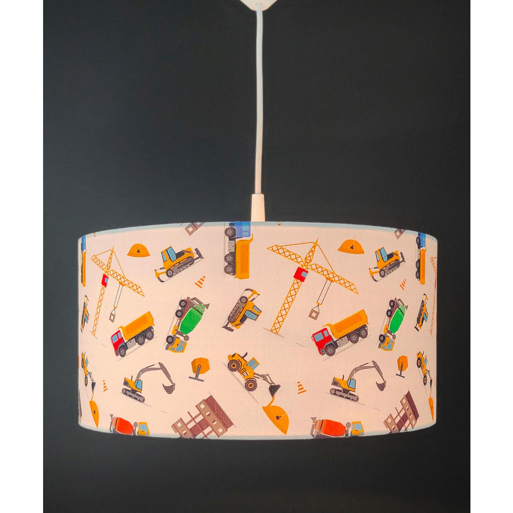 Thumbnail - Xxxl Kinderhängeleuchte, Mehrfarbig, Textil, Auto,Auto, rund,rund, 35x19x35 cm, Lampen & Leuchten, Innenbeleuchtung, Leu...