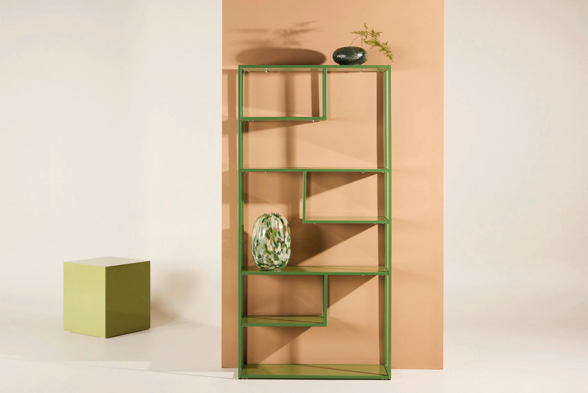 ABLAGE 80/164/26 cm  - Grün, MODERN, Metall (80/164/26cm) - Livetastic