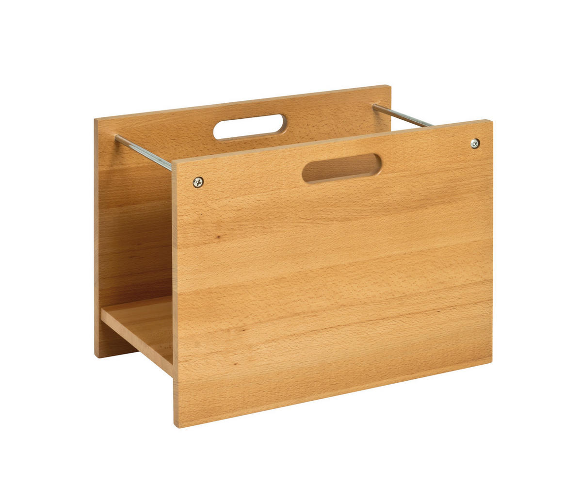 ZEITUNGSSTÄNDER Holz Buchefarben  - Buchefarben, Natur, Holz (40/30/25cm)