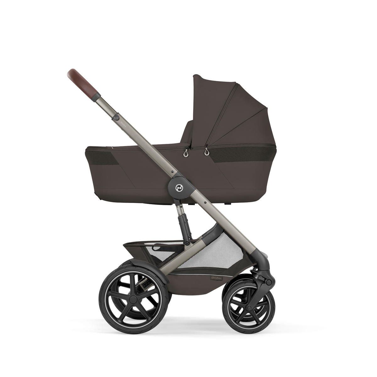 KINDERWAGEN Talos S TPE inkl. Fold-Carrycot  - Taupe/Dunkelbraun, Basics, Textil/Metall (93/60/115cm) - cybex GOLD