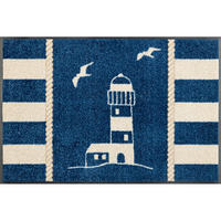 FUßMATTE 50/75 cm Sea view  - Blau, KONVENTIONELL, Kunststoff/Textil (50/75cm) - wash+dry