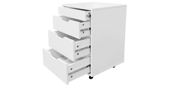 ROLLCONTAINER Weiß  - Weiß, KONVENTIONELL, Holzwerkstoff/Kunststoff (40/66,5/45cm) - Carryhome