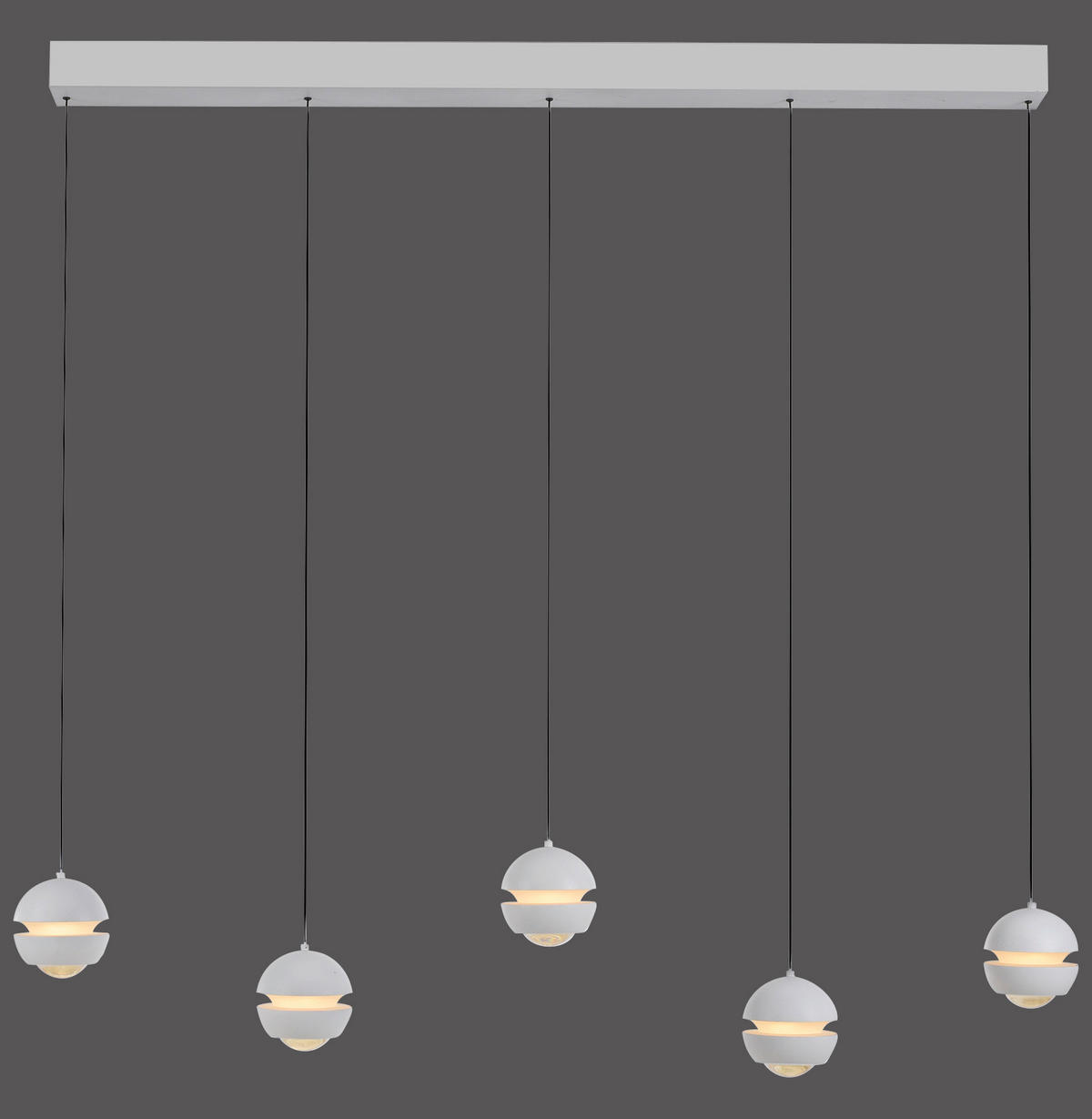 LED-PENDELLEUCHTE 110/10/220 cm  - Weiß, Design, Kunststoff/Metall (110/10/220cm) - Schöner Wohnen