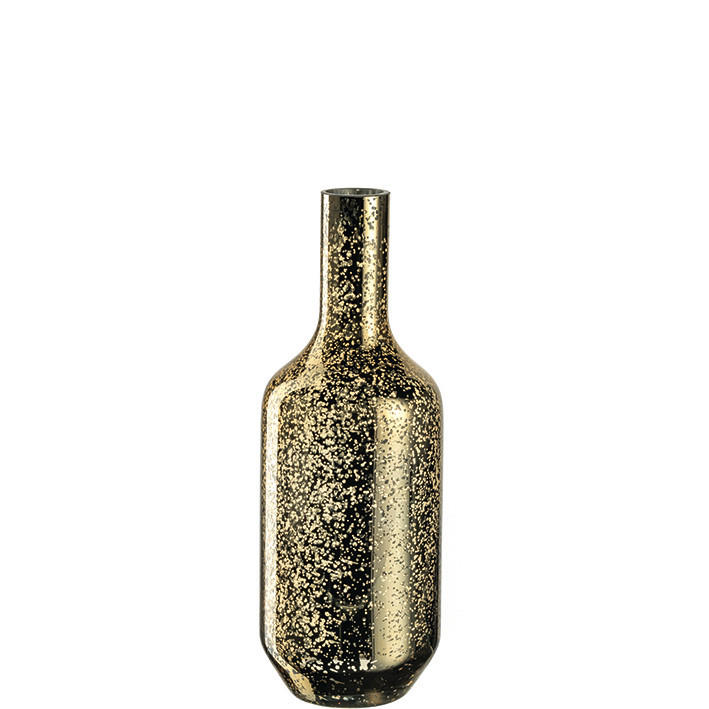VÁZA, sklo, 39 cm - zlatá, Lifestyle, sklo (14,1/39/14,1cm) - Leonardo