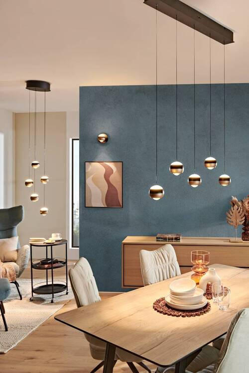 LED-HÄNGELEUCHTE 100/10,5/200 cm    - Schwarz, Design, Metall (100/10,5/200cm) - Trio Leuchten