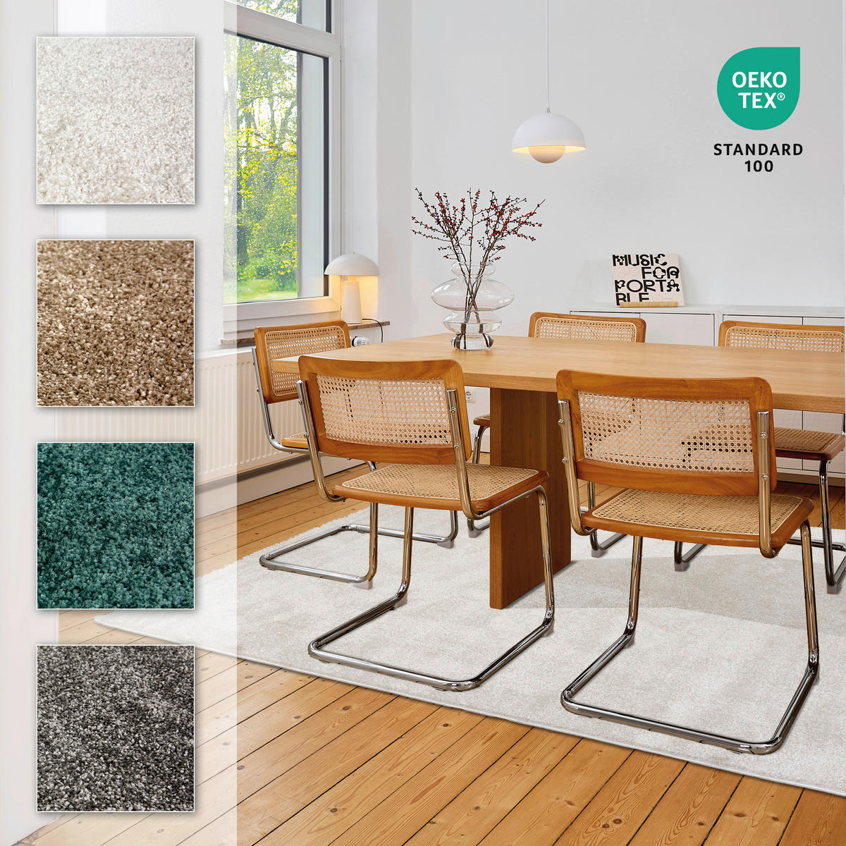 WEBTEPPICH 133/190 cm Sam Creme rechteckig  - Creme, Basics, Kunststoff (133/190cm) - Astra