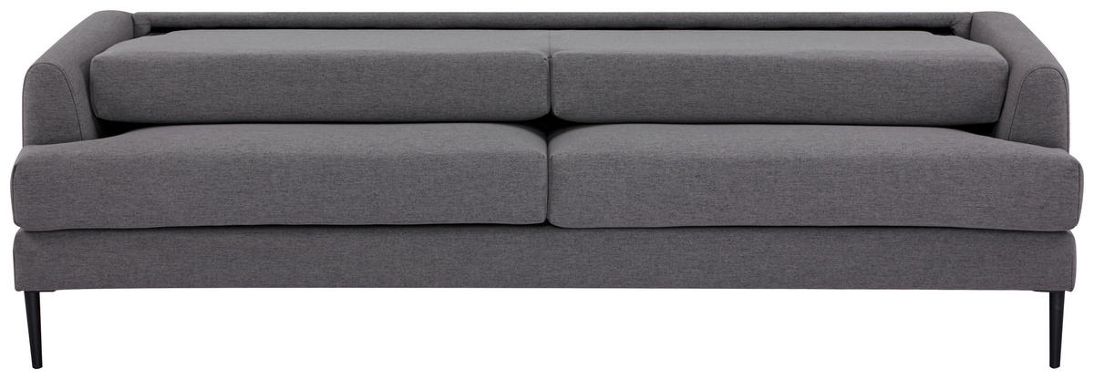 DVOSJED tekstil  siva    - siva/crna, Moderno, tekstil/metal (183/77/87cm) - MID.YOU