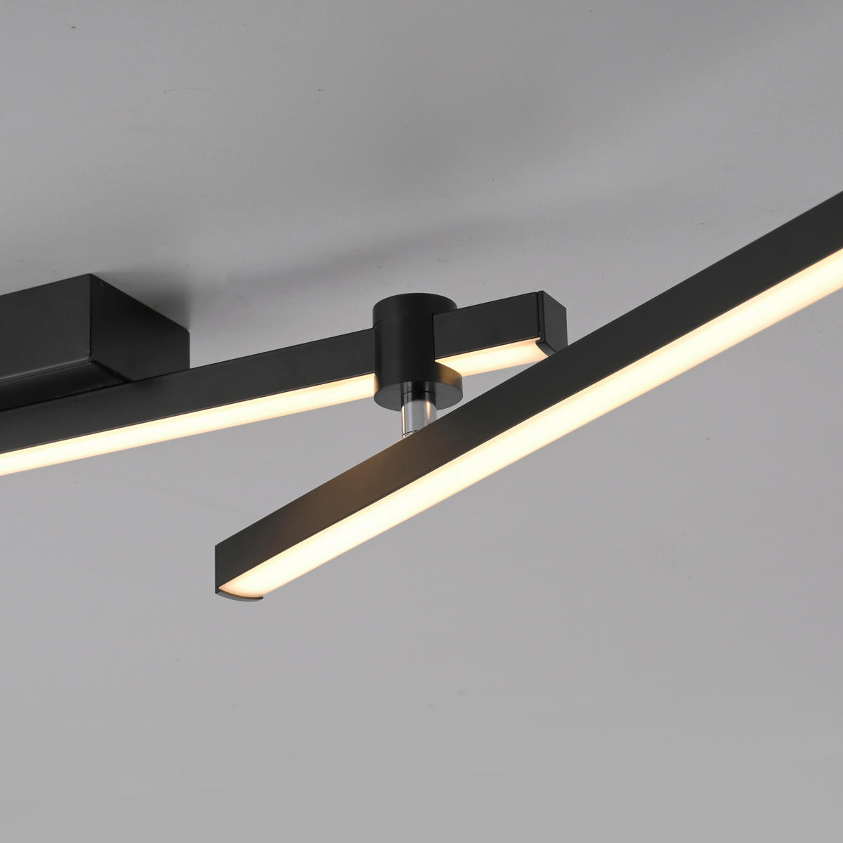 LED-DECKENLEUCHTE 106,4/76,4/10 cm   - Schwarz, Design, Kunststoff/Metall (106,4/76,4/10cm) - Schöner Wohnen