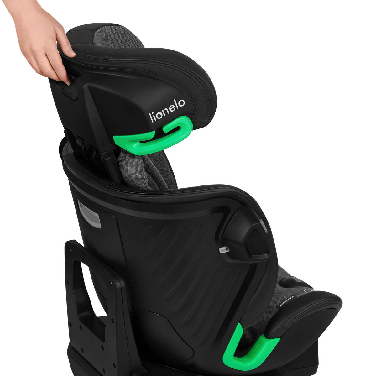 KINDERAUTOSITZ Harmony i-Size   - Grau, Basics, Leder/Kunststoff (45/53/80cm) - Lionelo