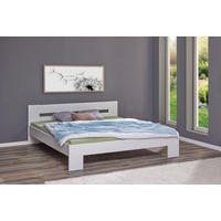 POSTELJA 180 cm   x 200 cm  , leseni material bela  - bela, Moderno, leseni material (180/200cm) - MID.YOU