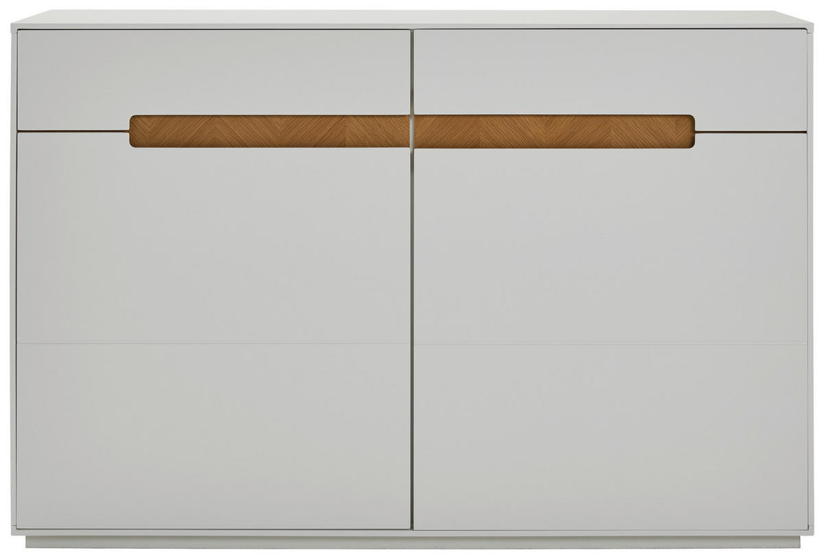 SIDEBOARD  in 120/82/40 cm  - Eichefarben/Weiß, Design, Holzwerkstoff (120/82/40cm) - MID.YOU