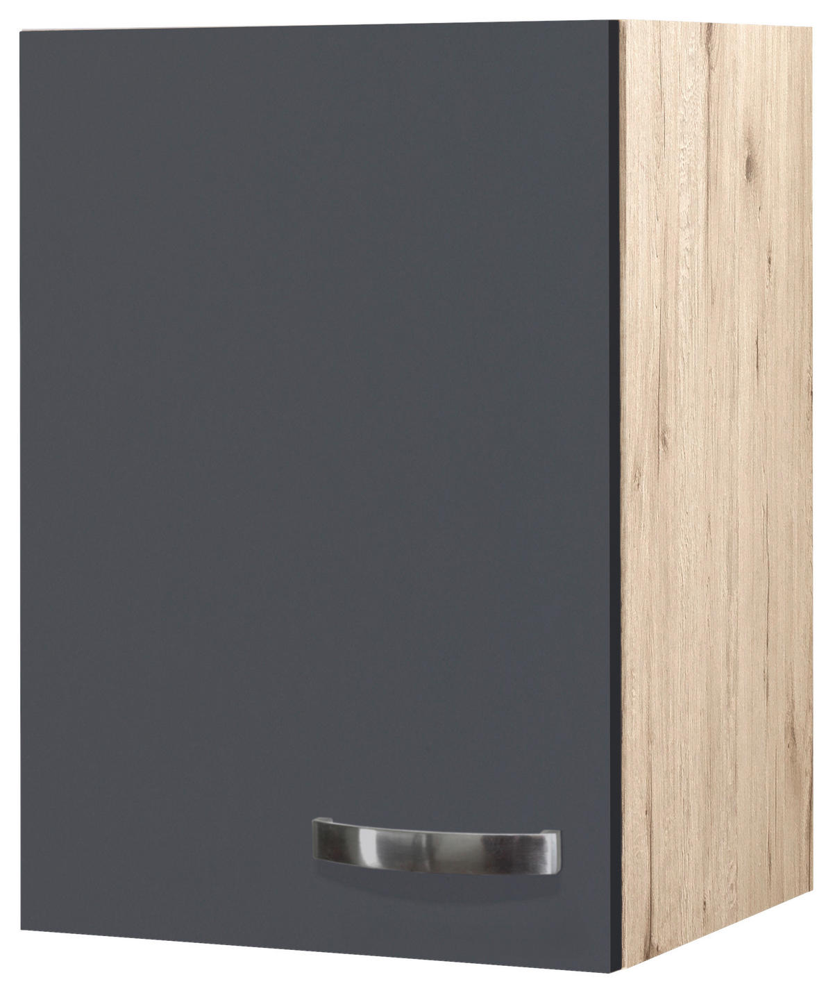 KÜCHENOBERSCHRANK 40/54/32 cm  in Dunkelgrau, Eiche San Remo  - Edelstahlfarben/Dunkelgrau, MODERN, Holzwerkstoff/Metall (40/54/32cm) - FlexWell