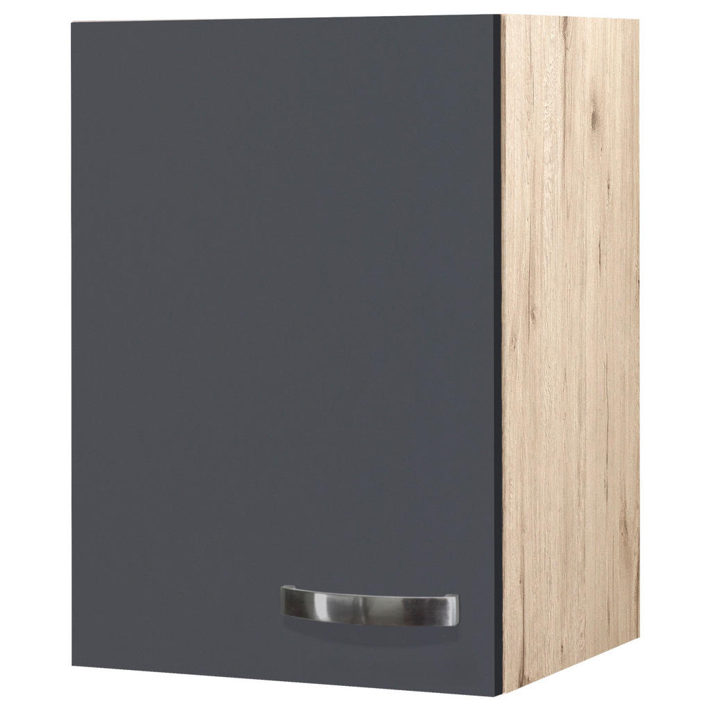 Küchenoberschrank Shadow 40 Cm Grau/eiche Dekor 1 Drehtür