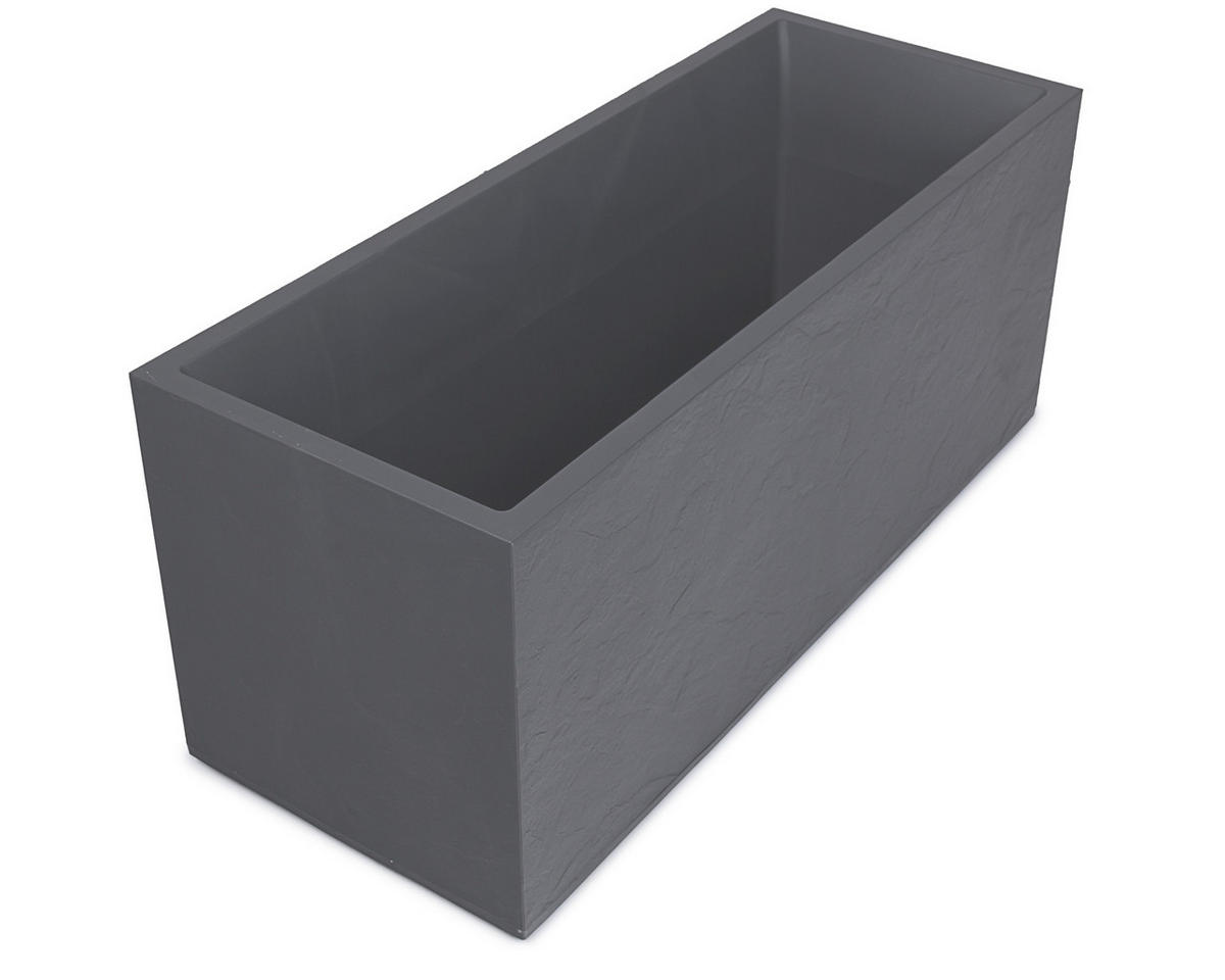 BLUMENKASTEN  - Grau, Basics, Kunststoff (100/43/40cm) - Ambia Garden