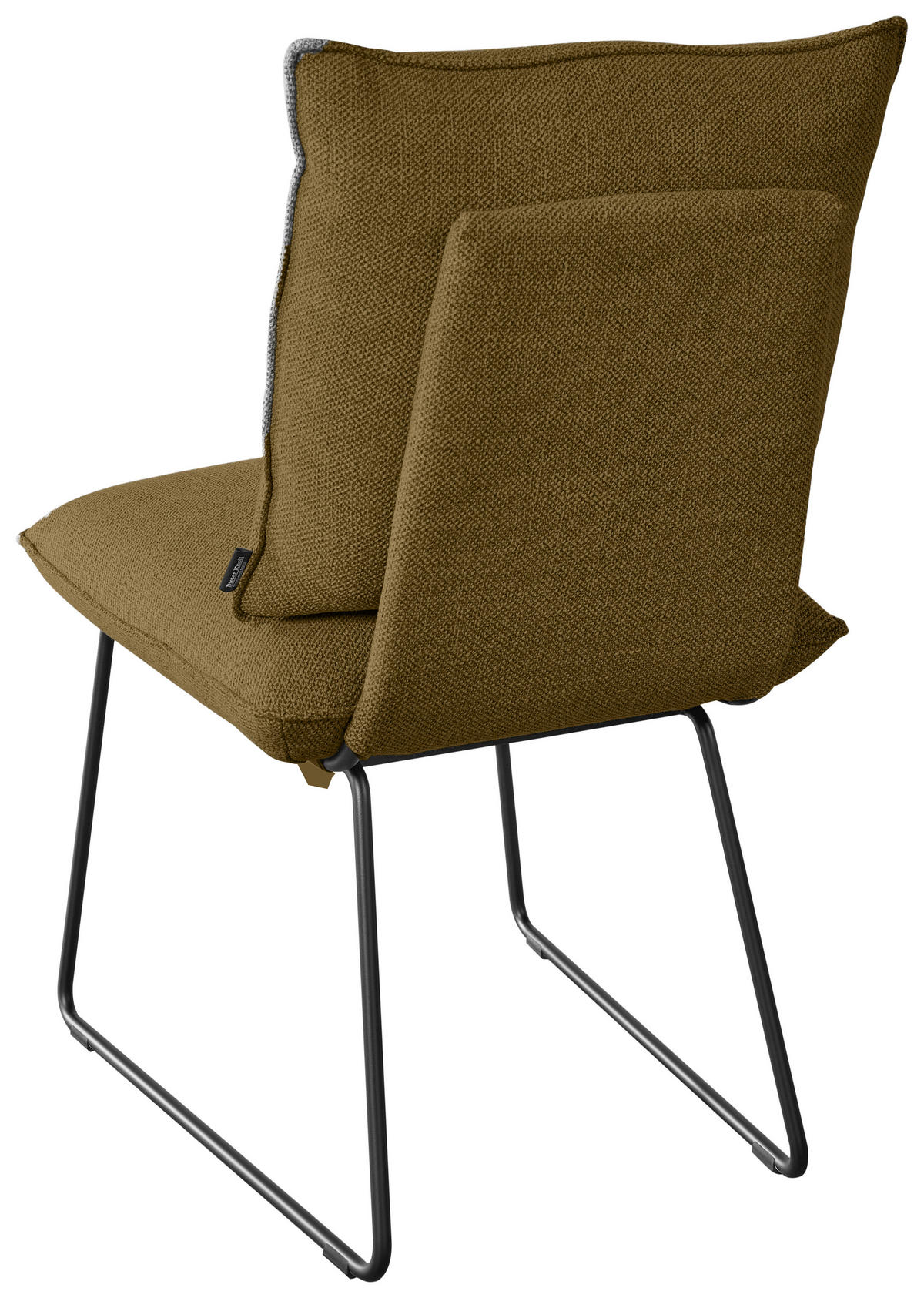 STUHL - Schwarz/Braun, Design, Textil/Metall (51/90/70cm) - Dieter Knoll
