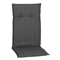 SESSELAUFLAGE Streifen  - Weiß/Grau, Basics, Textil (118/50/6cm) - Gardenson