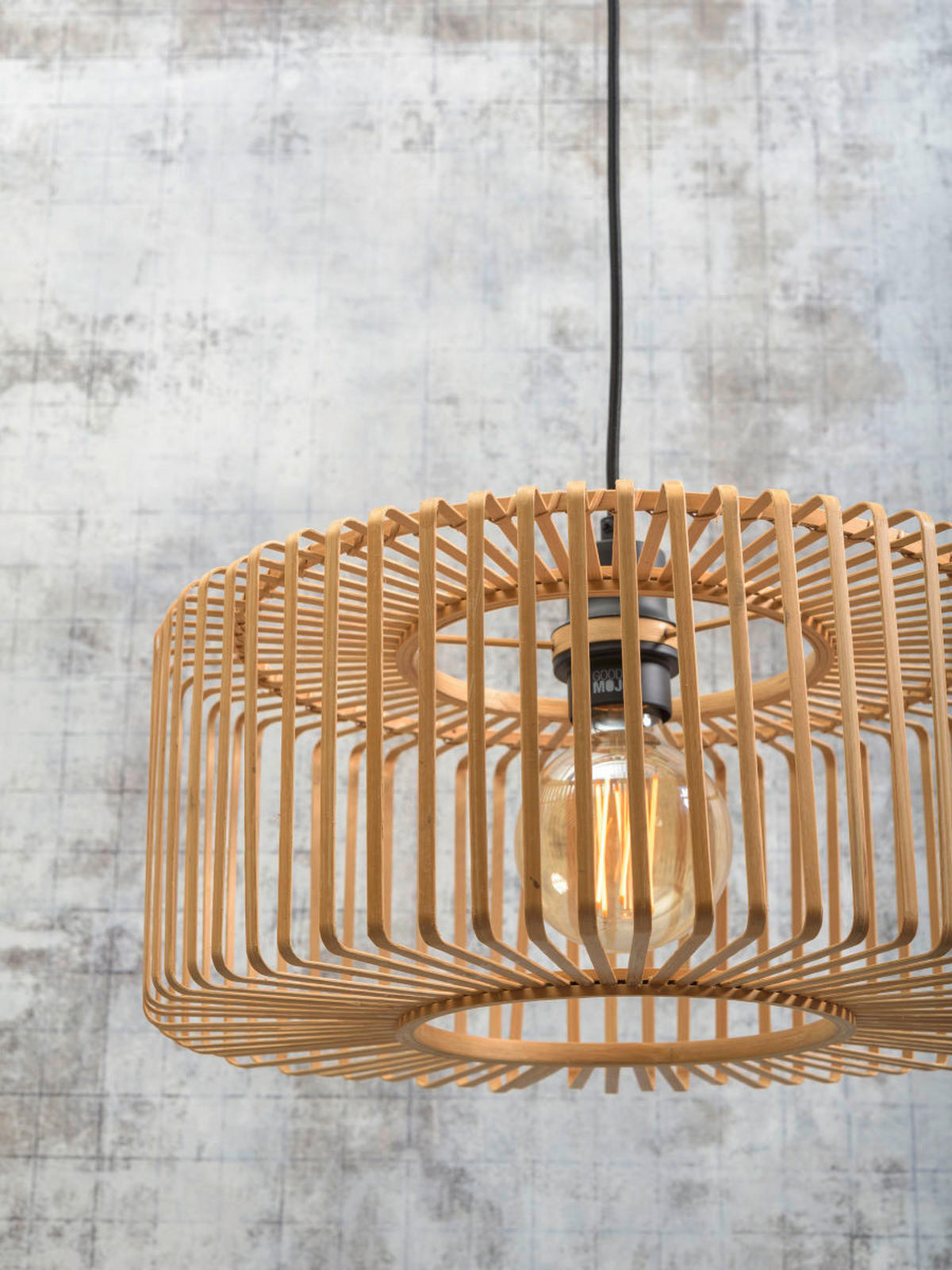 STEHLEUCHTE    - Naturfarben, Trend, Holz (176/40/68cm) - Good & Mojo