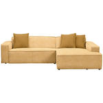 ECKSOFA in Chenille Senfgelb  280/188 cm  - Currygelb/Senfgelb, KONVENTIONELL, Kunststoff/Textil (280/188cm) - Carryhome