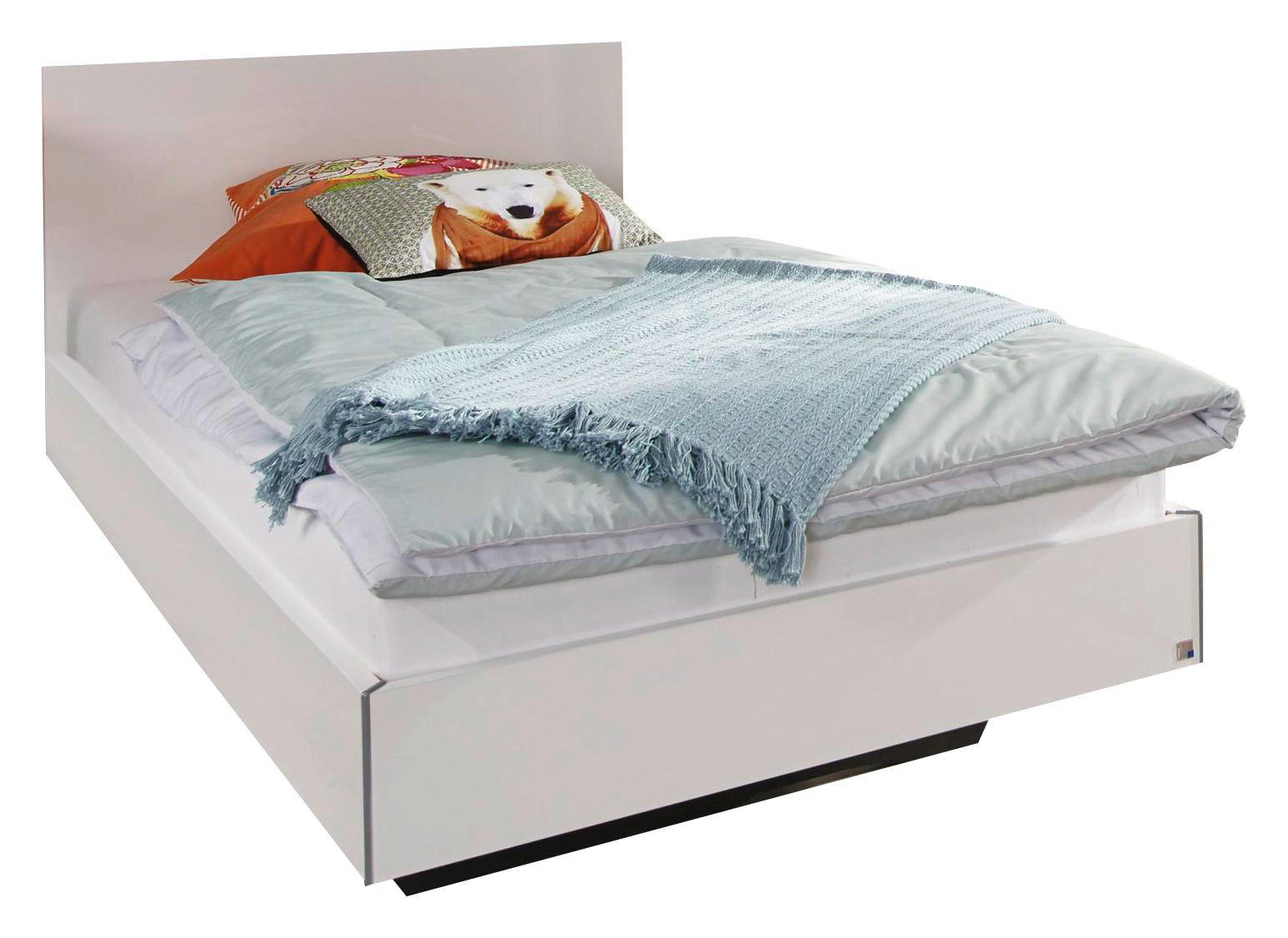 Bett 90/200 cm in Weiß