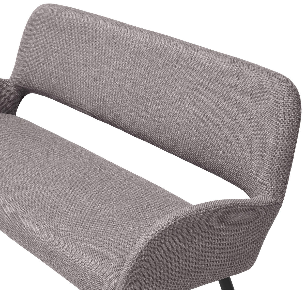 LAVICA, topoľ, sivá, hnedá - hnedá/čierna, Lifestyle, kov/drevo (150/83/63cm) - MID.YOU
