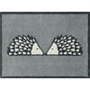 FUßMATTE 60/85 cm Kissing Spike Slate  - Grau, Design, Kunststoff/Textil (60/85cm) - wash+dry