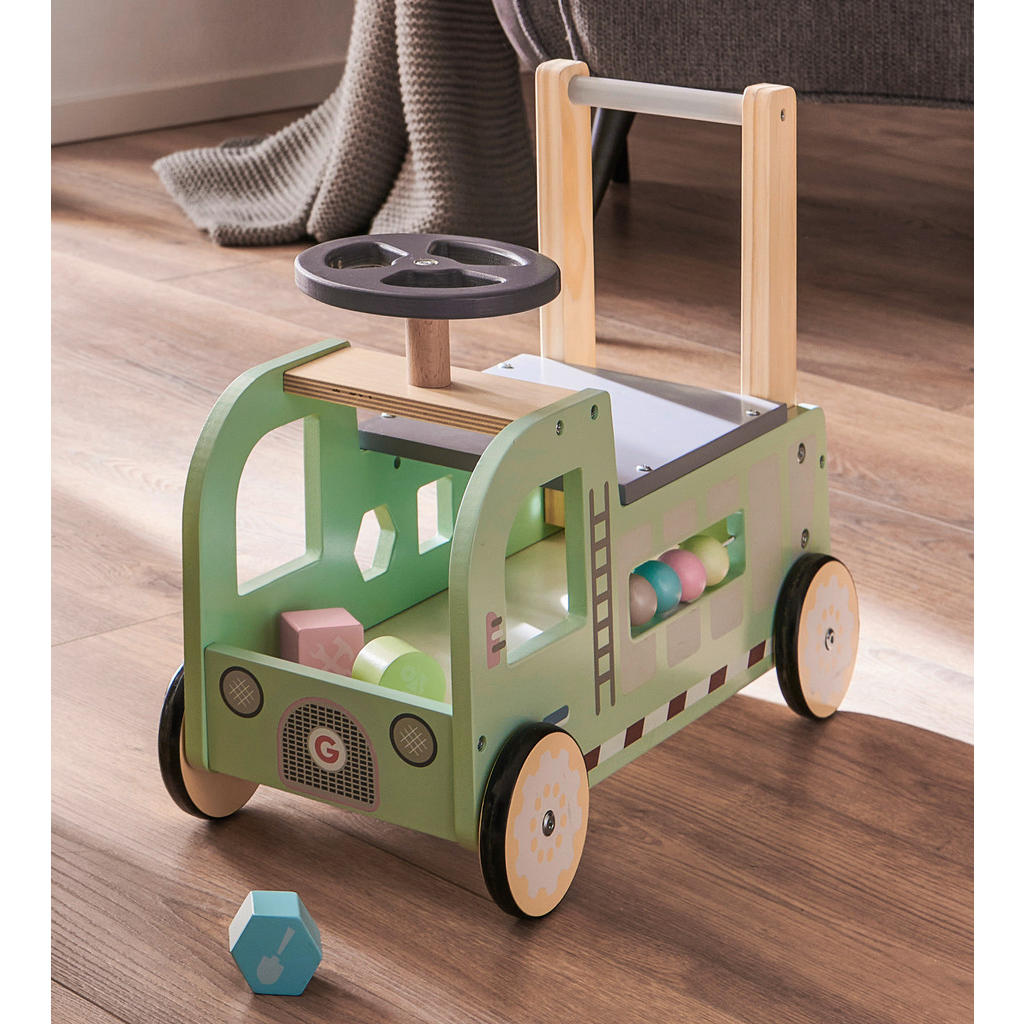 Thumbnail - My Baby Lou Lauflernwagen, Mehrfarbig, Holz, Kiefer, massiv, 21.3x39.8x45.8 cm, EN 71, Spielzeug, Babyspielzeug, Laufler...