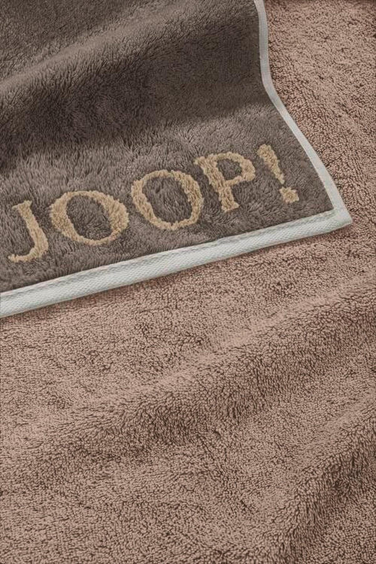 HANDTUCH Contour Doubleface Taupe, Dunkelgrau, Beige  - Taupe/Dunkelgrau, Basics, Textil (50/100cm) - Joop!