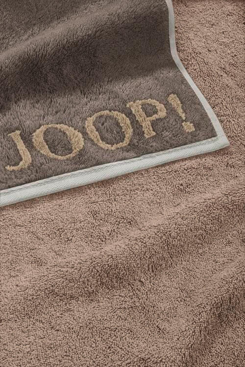 Thumbnail - Joop! Handtuch Contour Doubleface, Taupe, Dunkelgrau, Beige, Textil, Uni, 50x100 cm, Oeko-Tex® Standard 100, Aufhängesch...