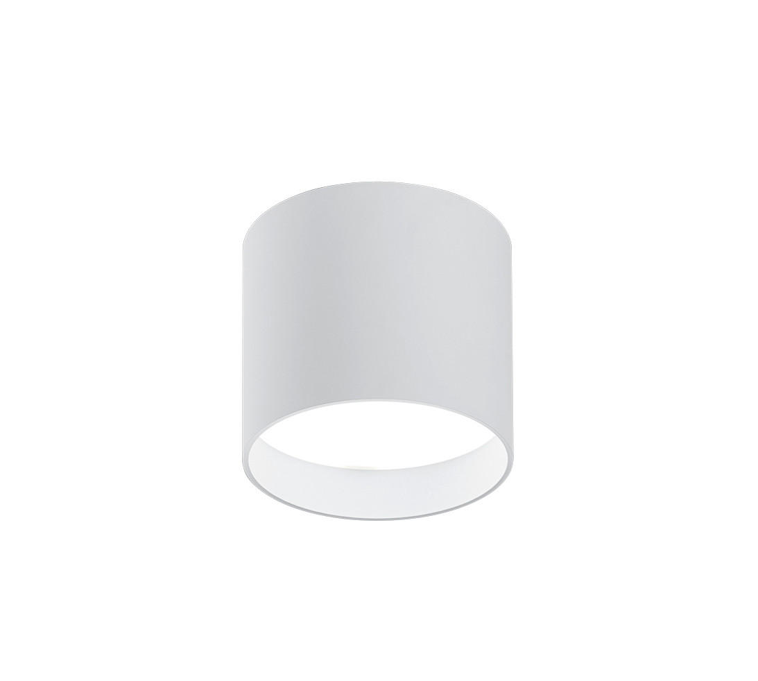 AUFBAULEUCHTE Dora 10/8,5 cm   - Weiß, KONVENTIONELL, Glas/Metall (10/8,5cm) - Helestra
