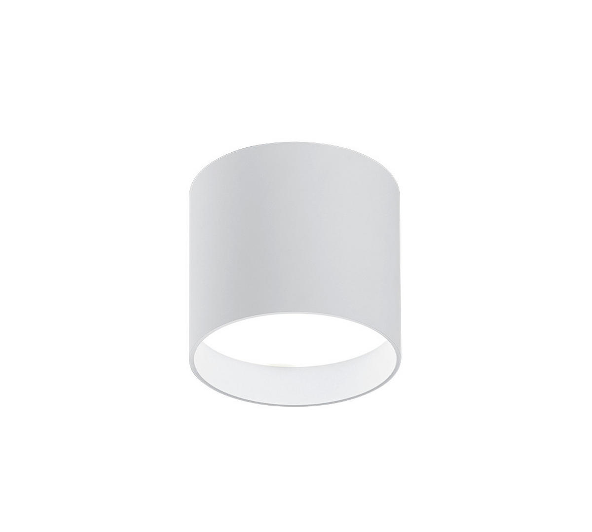 AUFBAULEUCHTE Dora 10/8,5 cm   - Weiß, KONVENTIONELL, Glas/Metall (10/8,5cm) - Helestra