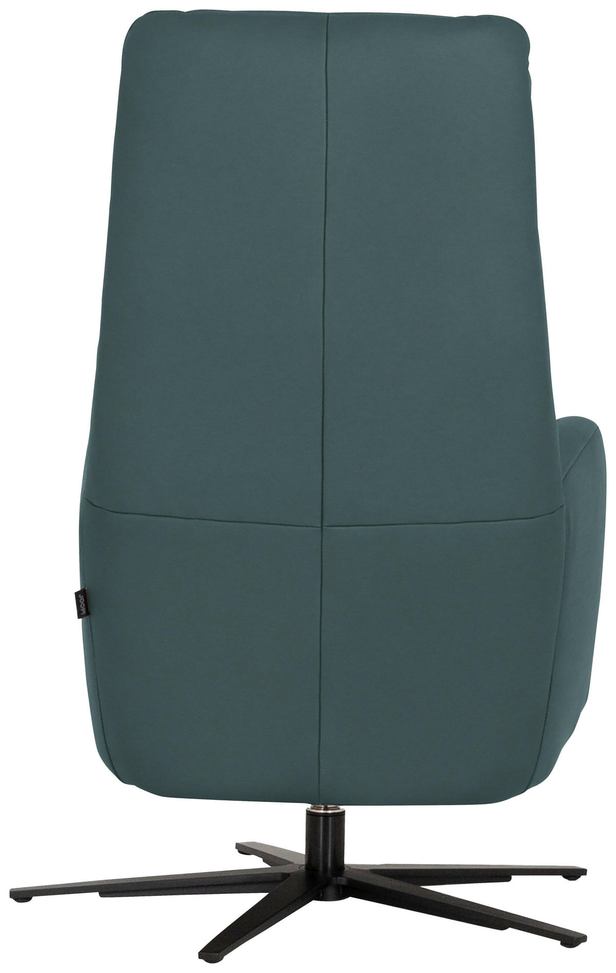 RELAXSESSEL Leder Graublau  - Graublau/Schwarz, Modern, Leder/Metall (66/110/83cm) - Joop!