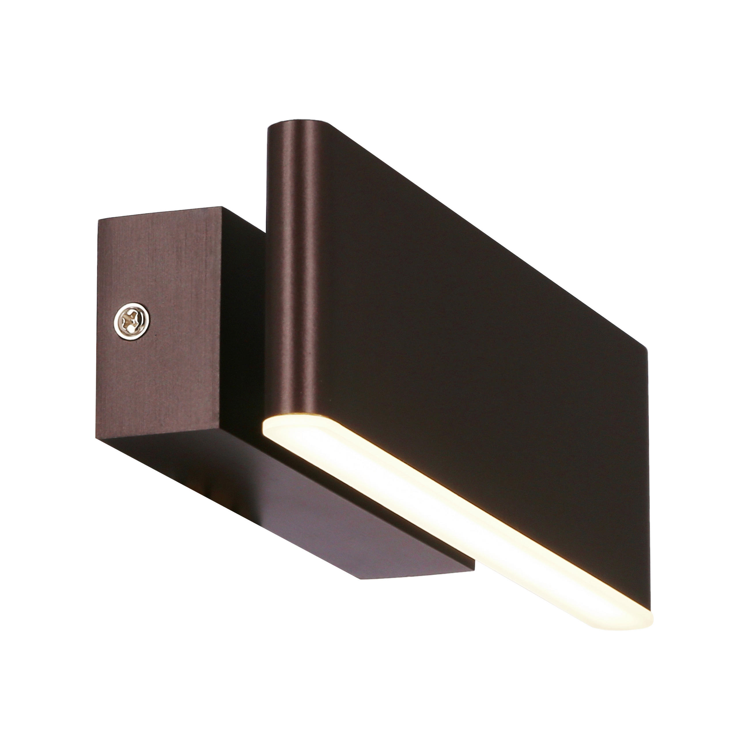 WANDLEUCHTE Nicoletta 21/7/6 cm   - Braun, Design, Kunststoff/Metall (21/7/6cm)