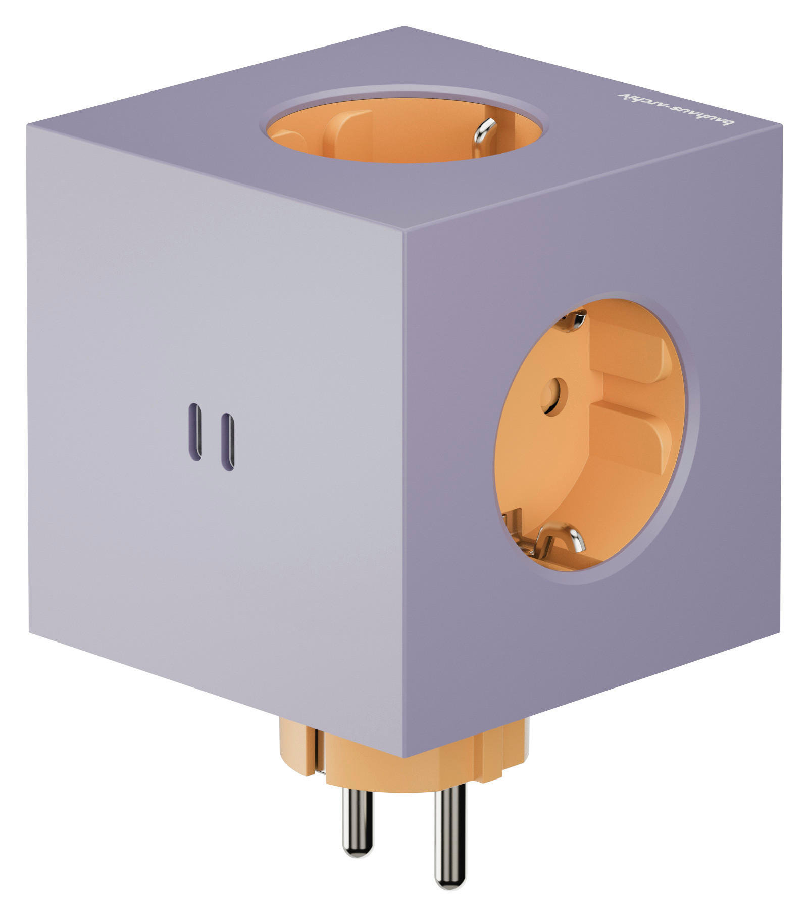 STECKDOSENWÜRFEL - Violett, Basics, Kunststoff (7,6/7,6/11,3cm) - AVOLT