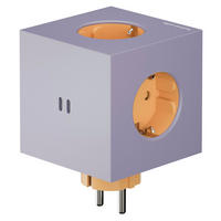 STECKDOSENWÜRFEL - Violett, Basics, Kunststoff (7,6/7,6/11,3cm) - AVOLT