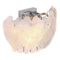 WANDLEUCHTE - Klar/Chromfarben, Konventionell, Glas/Metall (31,5/15,5/20,8cm) - Globo