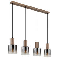 HÄNGELEUCHTE 78/12/150 cm  - Klar/Chromfarben, Design, Glas/Kunststoff (78/12/150cm) - Globo