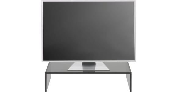 TV-AUFSATZ  Glas  Grau  - Grau, Design, Glas (60/14/35cm) - Xora