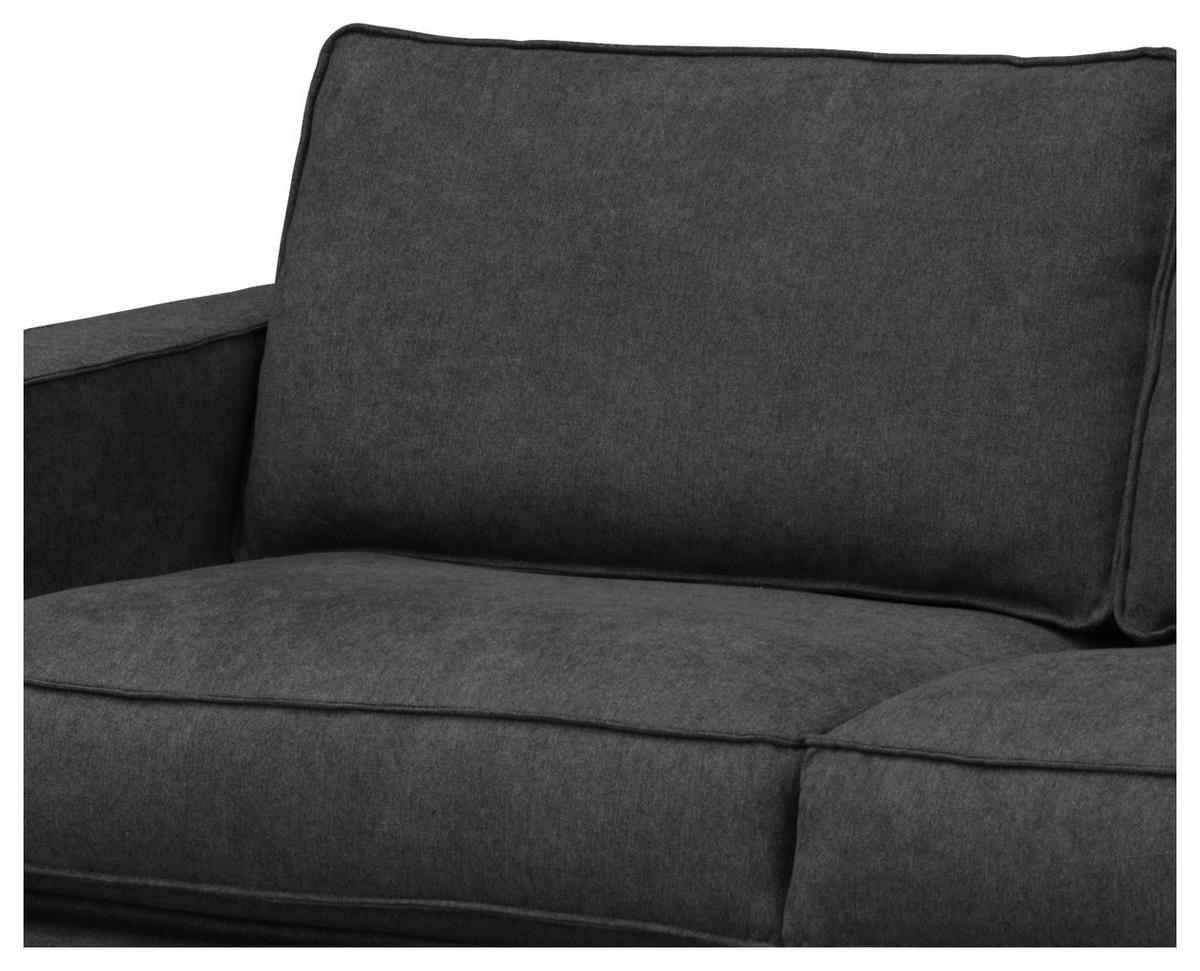 SCHLAFSOFA in Webstoff Anthrazit  - Dunkelbraun/Anthrazit, Design, Holz/Textil (203/85/99cm) - MID.YOU