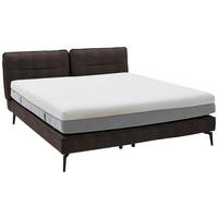 BOXSPRINGBETT 160/200 cm  in Braun  - Schwarz/Braun, Design, Textil/Metall (160/200cm) - Johann Jakob