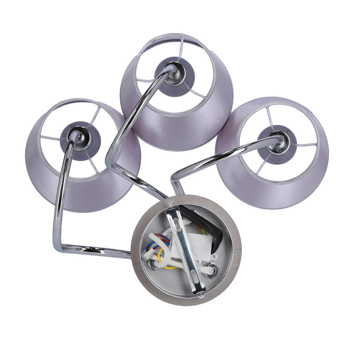 TAKLAMPA Luk 60/60/36 cm  - kromfärg, Klassisk, metall/plast (60/60/36cm)