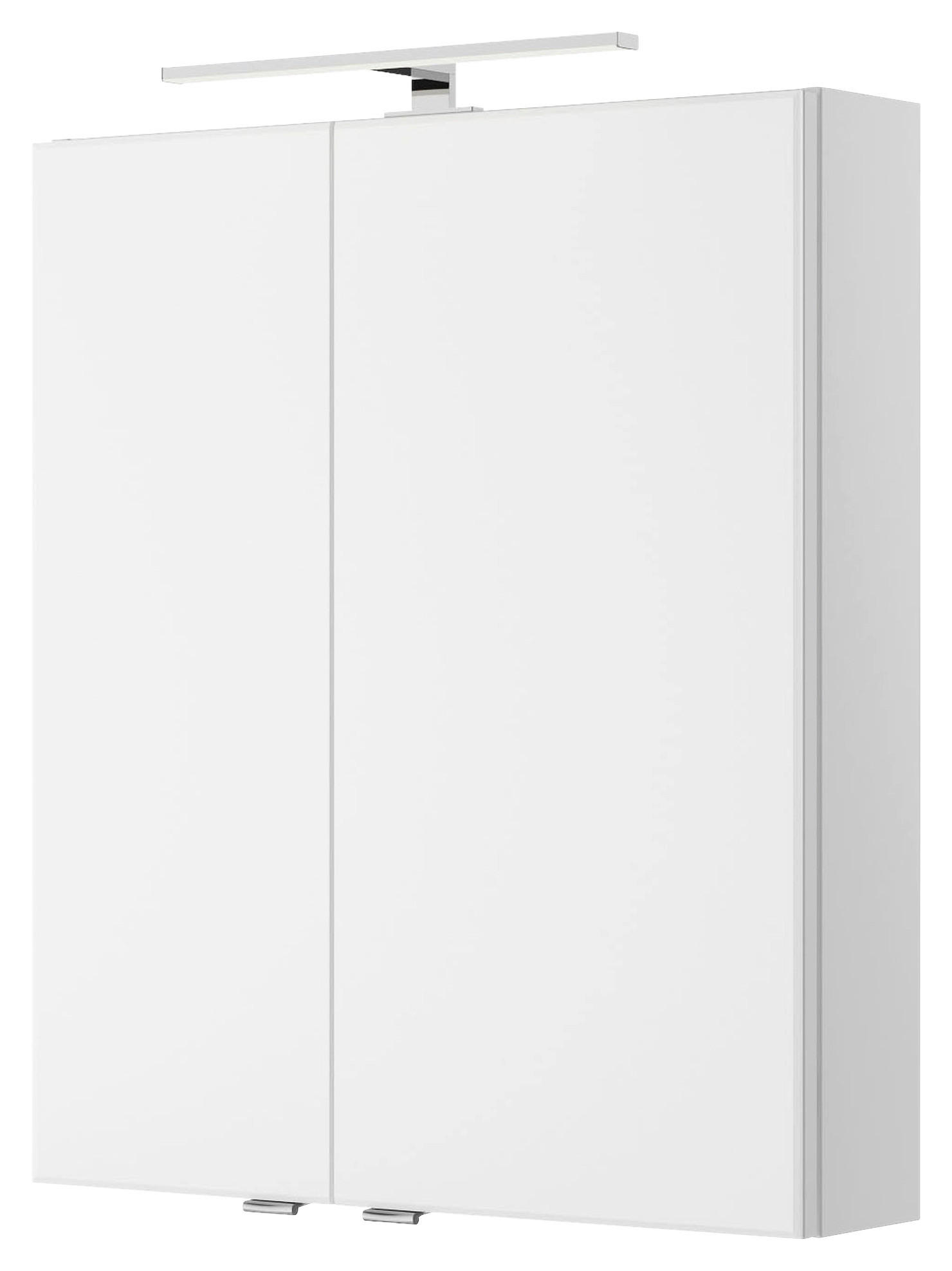 SPIEGELSCHRANK 60/70,3/14,5 cm  - Chromfarben/Weiß, KONVENTIONELL, Glas/Holzwerkstoff (60/70,3/14,5cm) - Pelipal