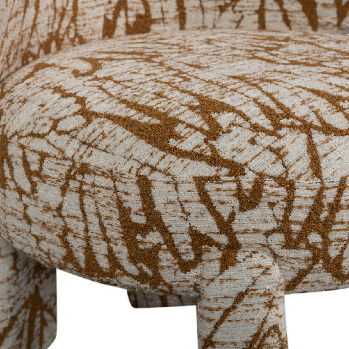 SESSEL in Webstoff Braun, Naturfarben  - Braun/Naturfarben, Design, Textil (75/76/69cm) - Livetastic