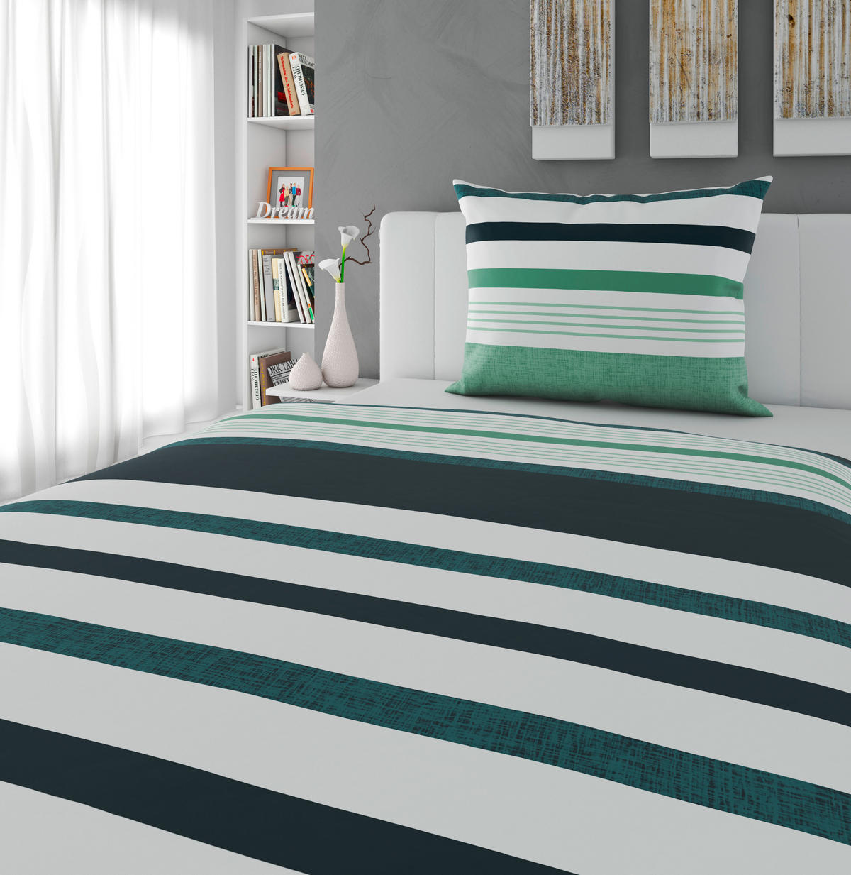 POSTELJINA 140/200 cm renforcé tkanina zelena  - zelena, Osnovno, tekstil (140/200cm) - Novel