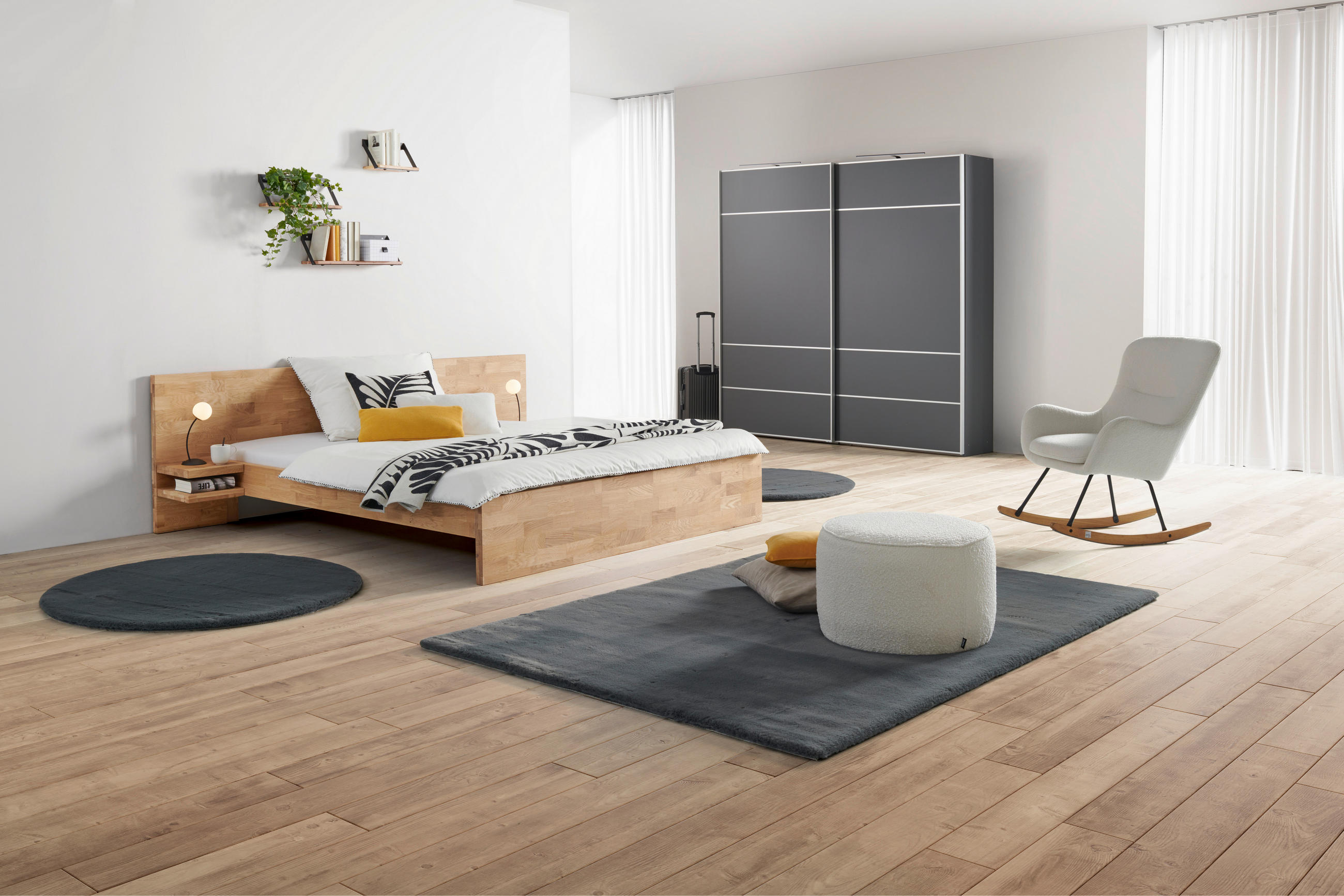 MID.YOU POSTEĽ, 180/200 cm, divoký dub