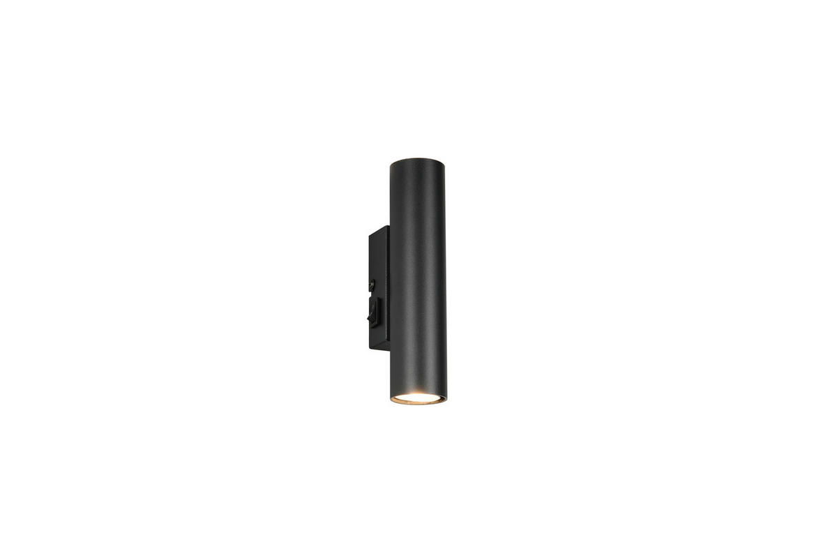 WANDLEUCHTE Taryn 4/18/7 cm   - Schwarz, Design, Metall (4/18/7cm)
