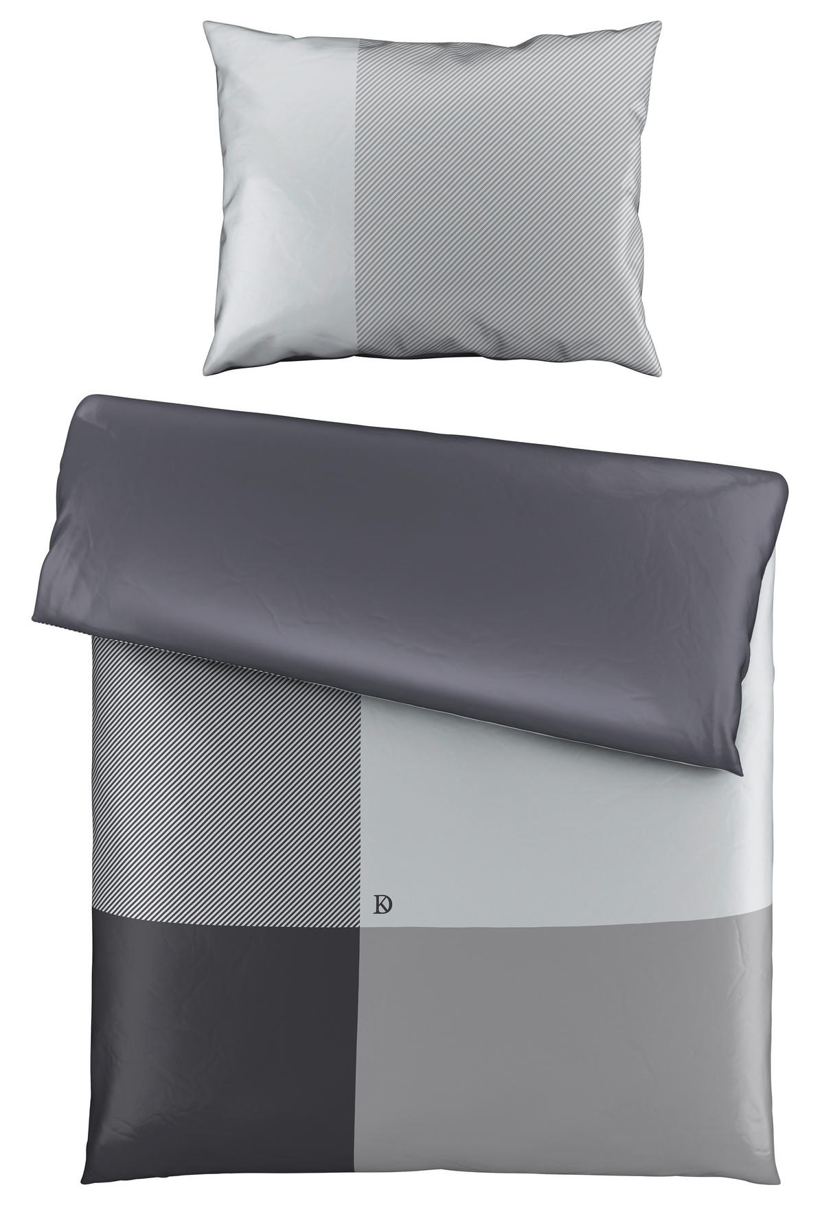 WENDEBETTWÄSCHE CHECKERED DK Satin 140/200 cm  - Multicolor, Basics, Textil (140/200cm) - Dieter Knoll